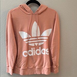 Adidas Women's Pink Hoodie Sweater